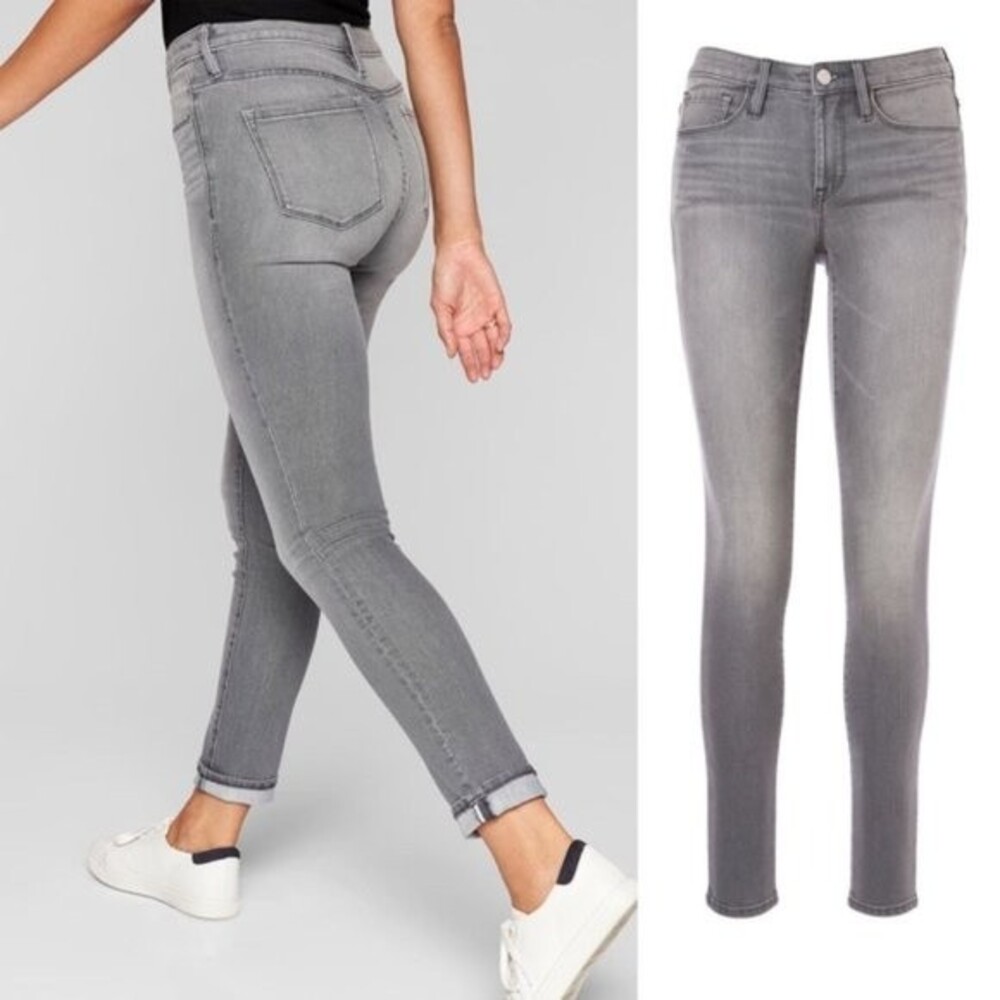 Athleta Sculptek Skinny Jean Gray Wash - size 2